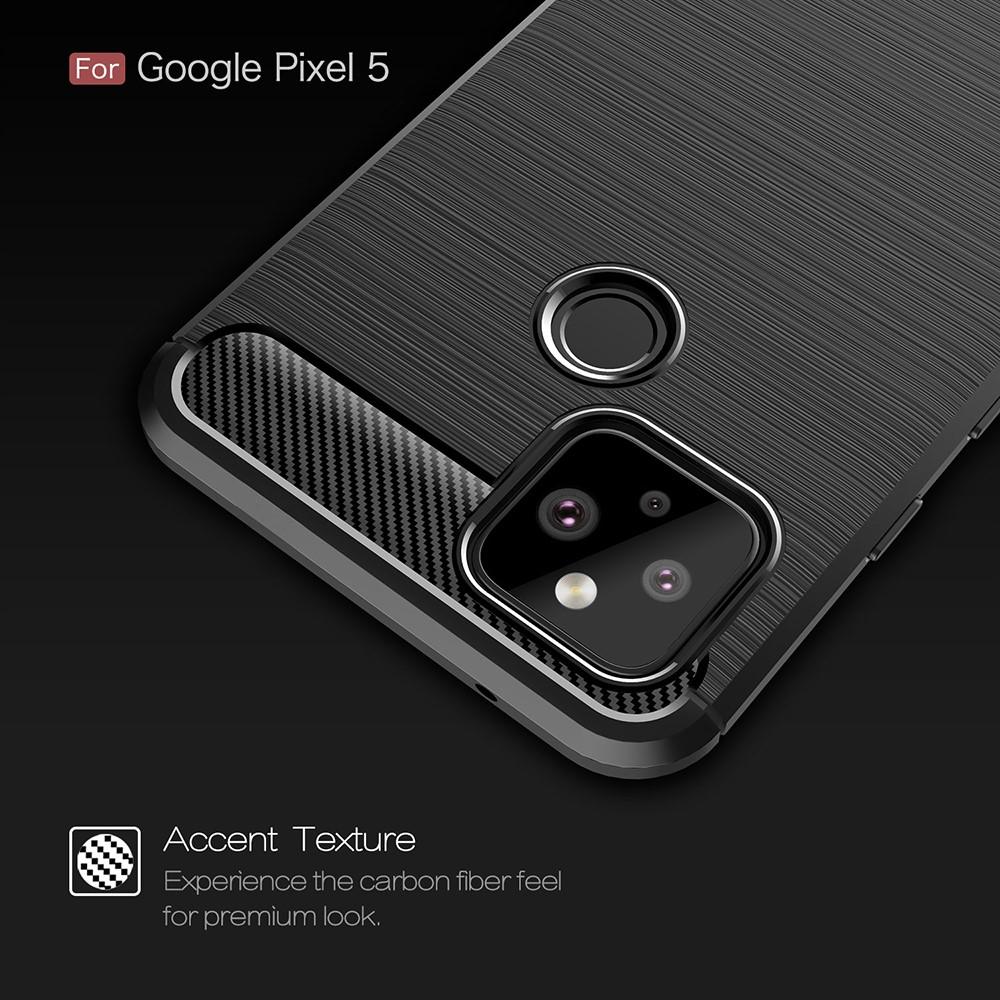 Google Pixel 5 Hülle TPU Brushed Schwarz