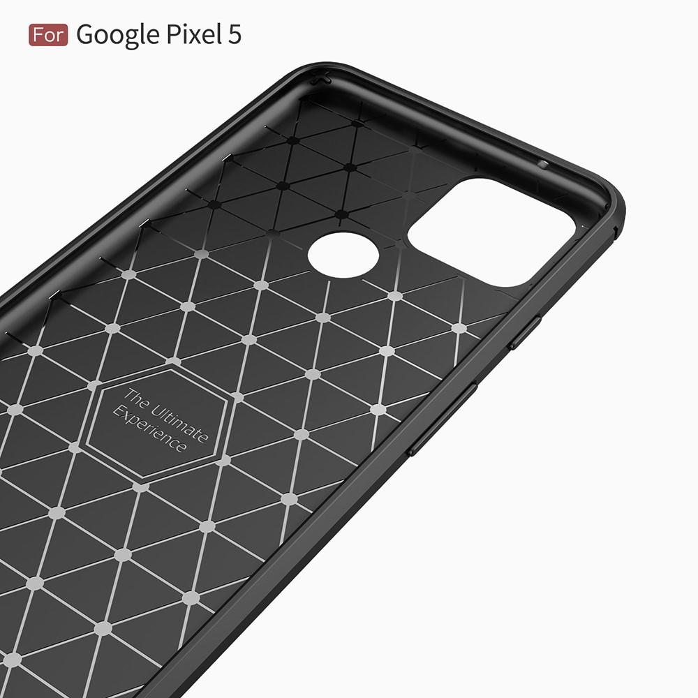 Google Pixel 5 Hülle TPU Brushed Schwarz