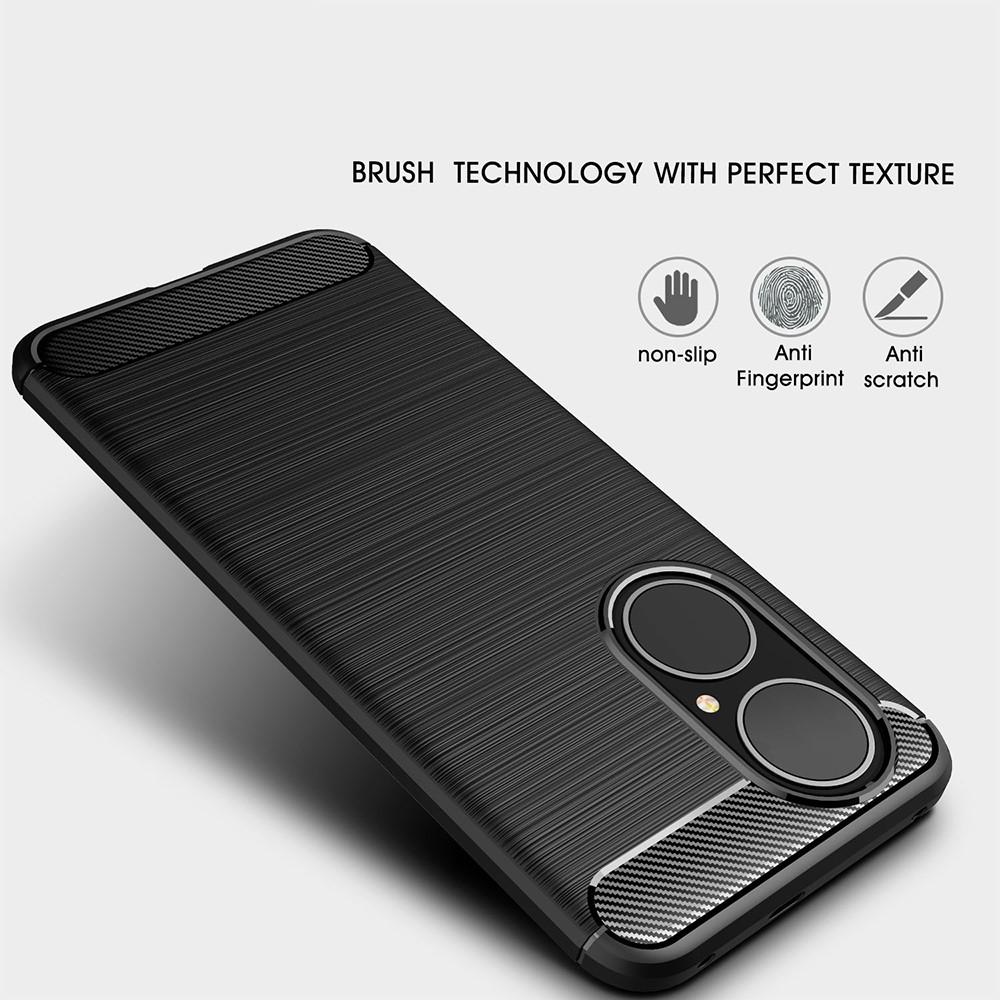 Huawei P50 Hülle TPU Brushed Schwarz