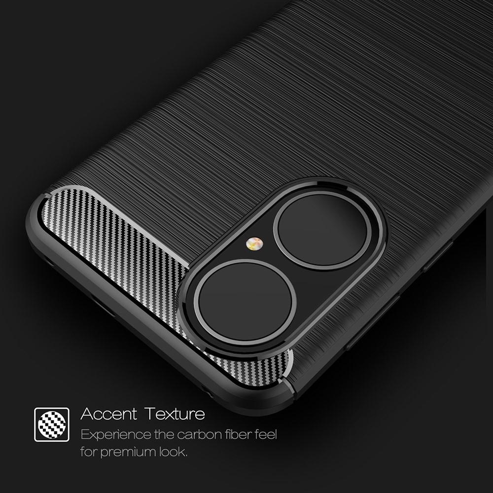 Huawei P50 Hülle TPU Brushed Schwarz