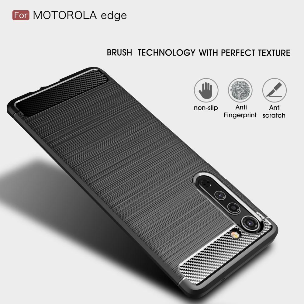 Brushed TPU Case Motorola Edge Black