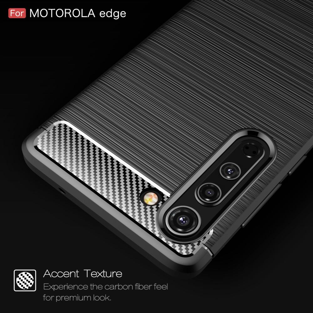 Brushed TPU Case Motorola Edge Black