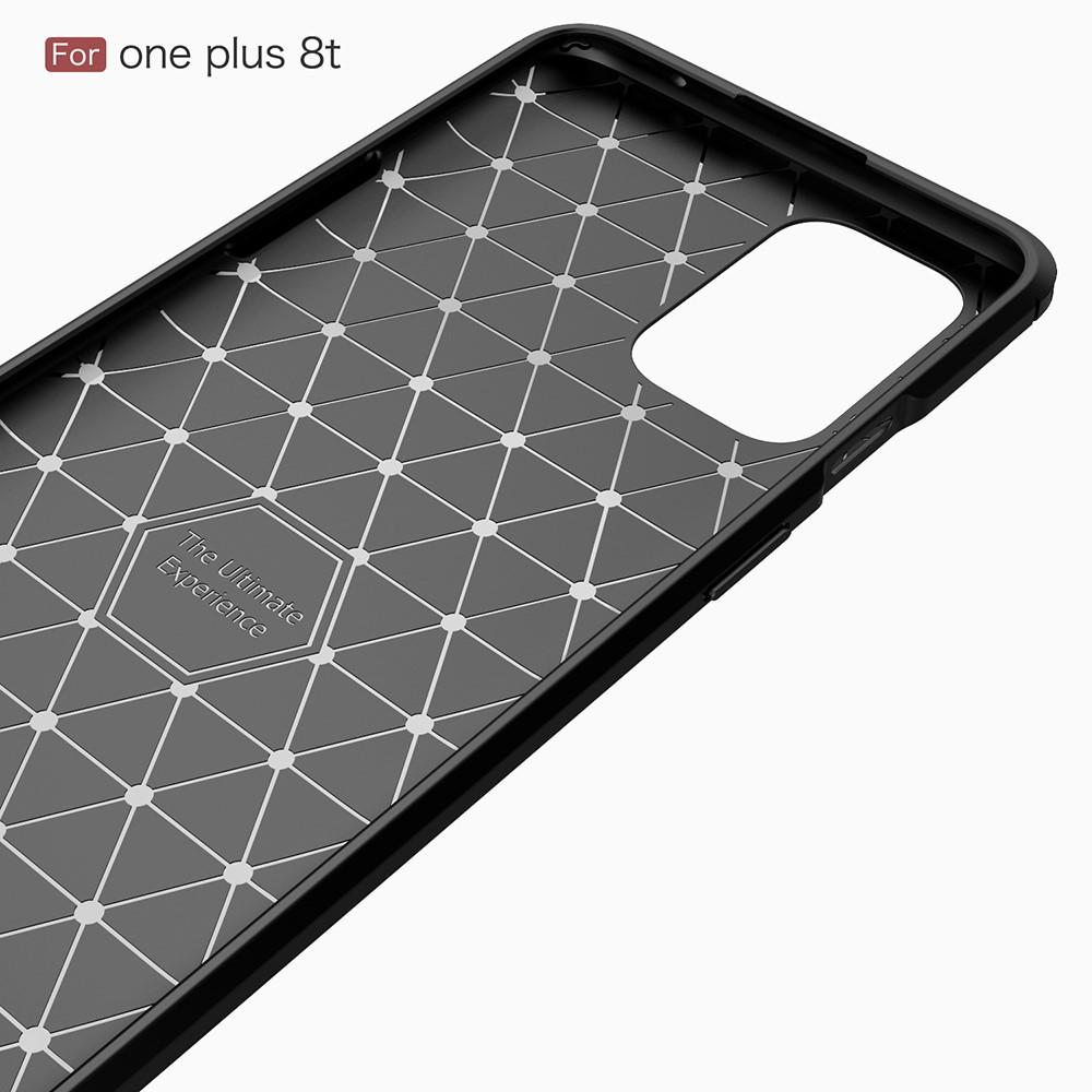  OnePlus 8T Hülle TPU Brushed Schwarz