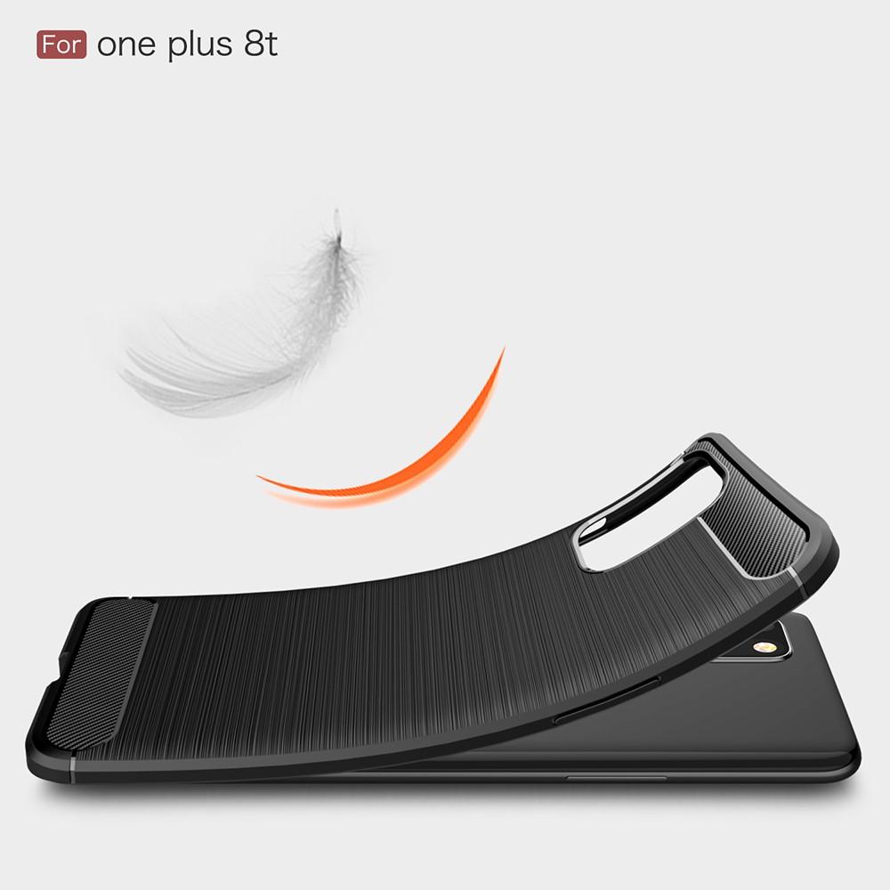  OnePlus 8T Hülle TPU Brushed Schwarz