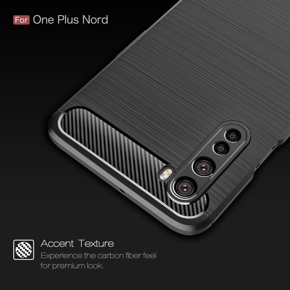  OnePlus Nord Hülle TPU Brushed Schwarz