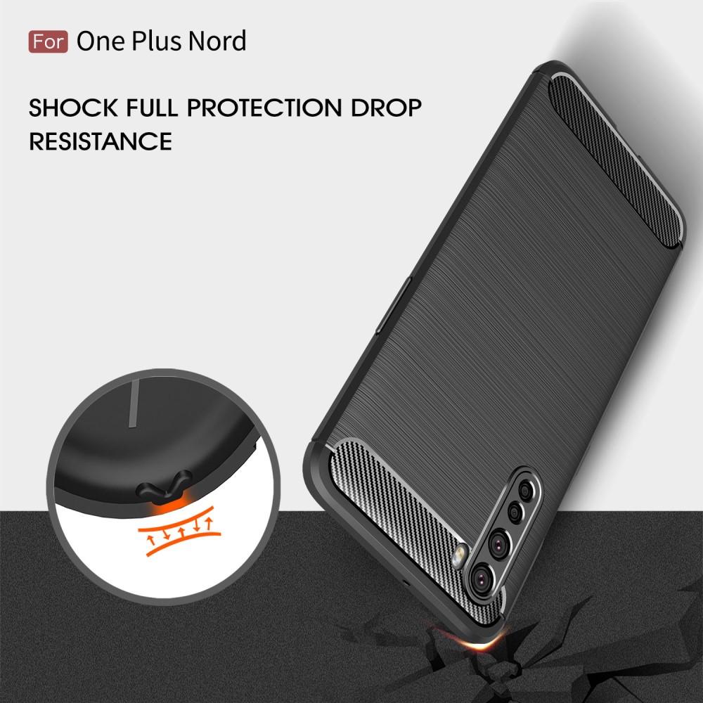  OnePlus Nord Hülle TPU Brushed Schwarz