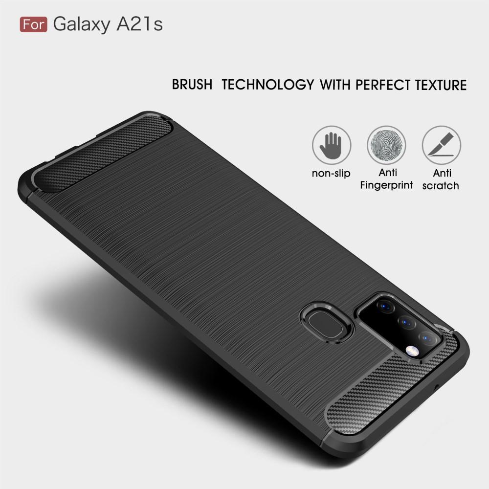 Brushed TPU Case Samsung Galaxy A21s Black