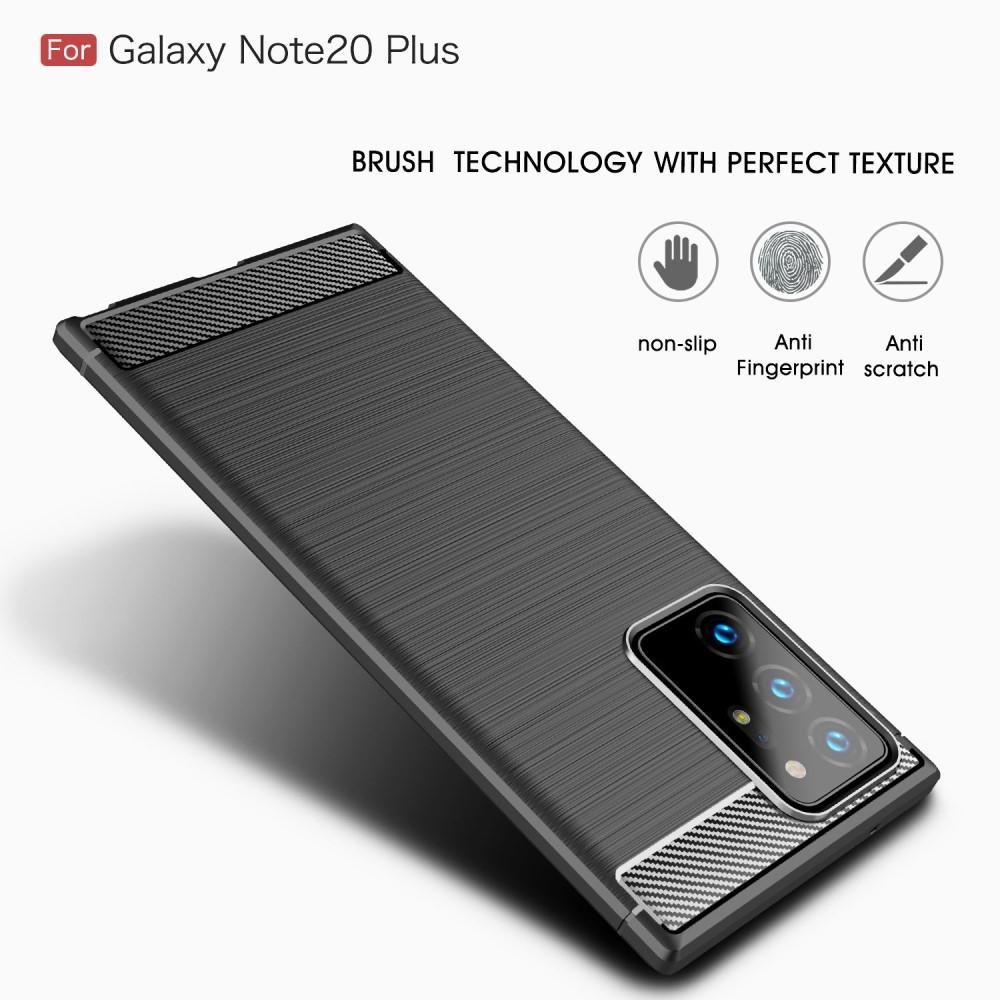 Samsung Galaxy Note 20 Ultra Hülle TPU Brushed Schwarz