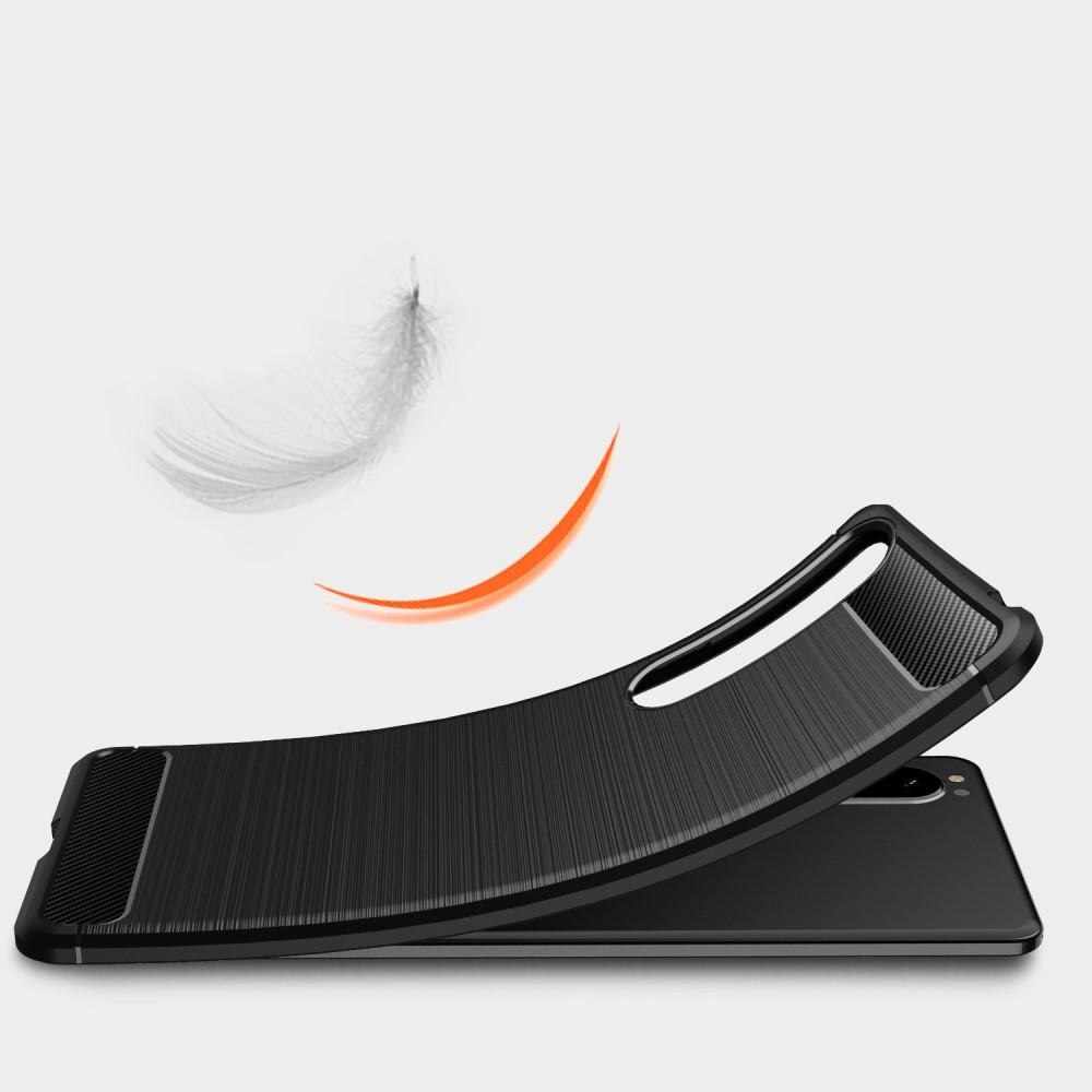 Sony Xperia 1 III Hülle TPU Brushed Schwarz