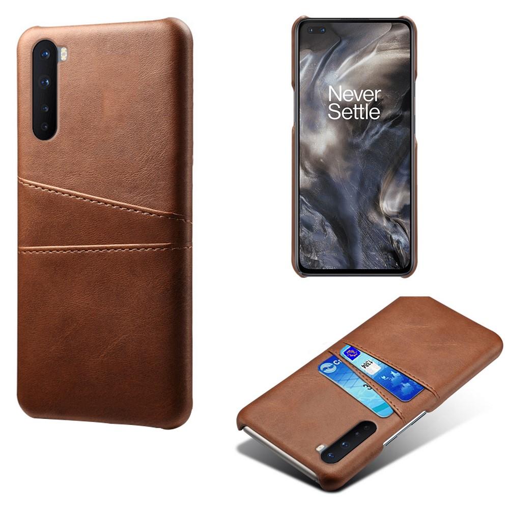 Card Slots Case OnePlus Nord Brown