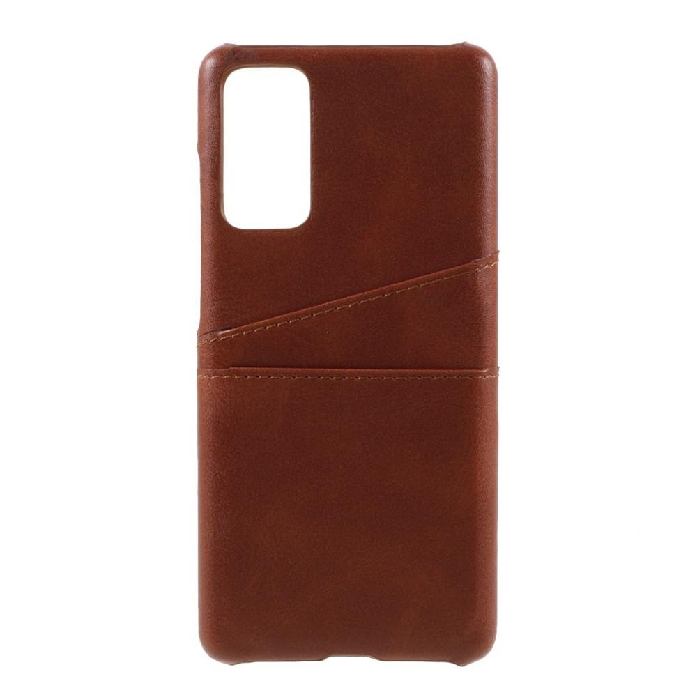 Card Slots Case Samsung Galaxy S20 FE Brown