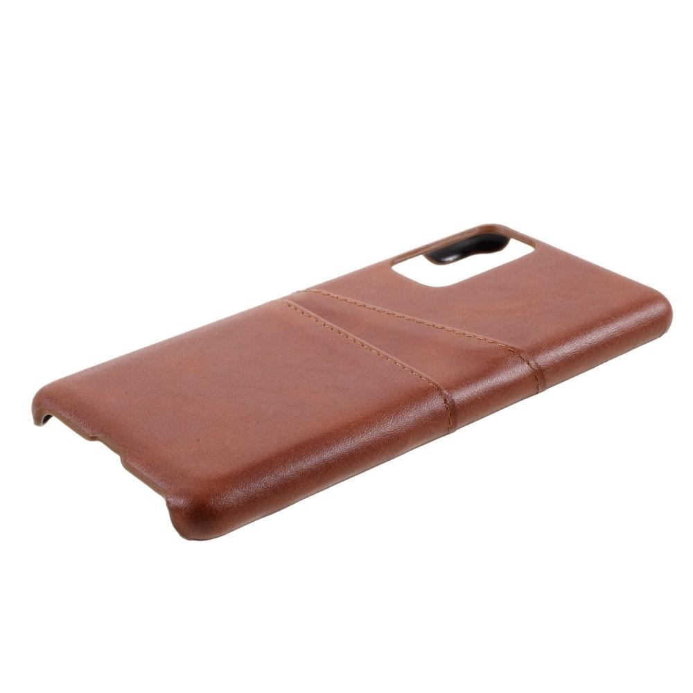 Card Slots Case Samsung Galaxy S20 FE Brown