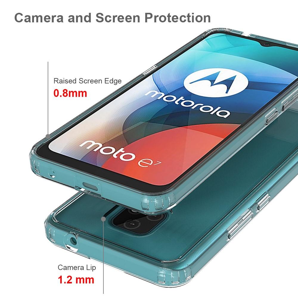 Motorola Moto E7 hybride Handyhülle Crystal Hybrid, durchsichtig
