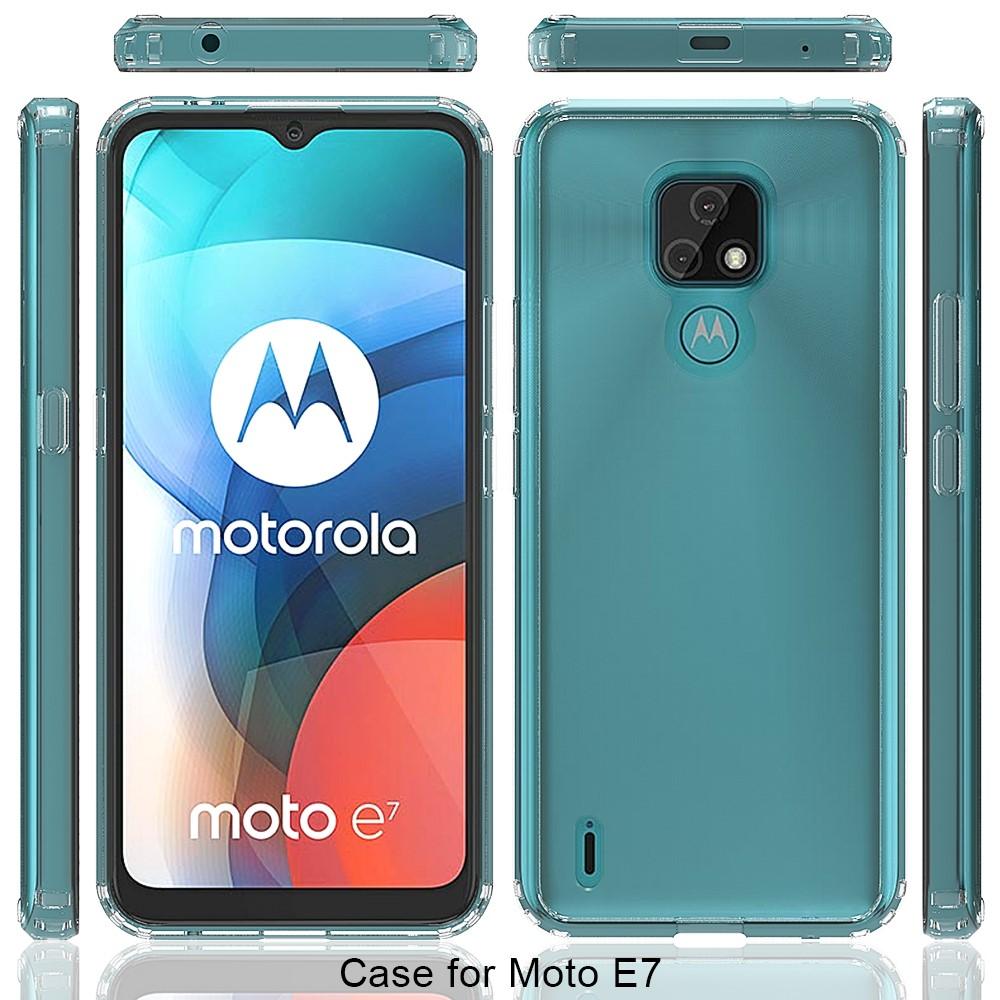 Motorola Moto E7 hybride Handyhülle Crystal Hybrid, durchsichtig