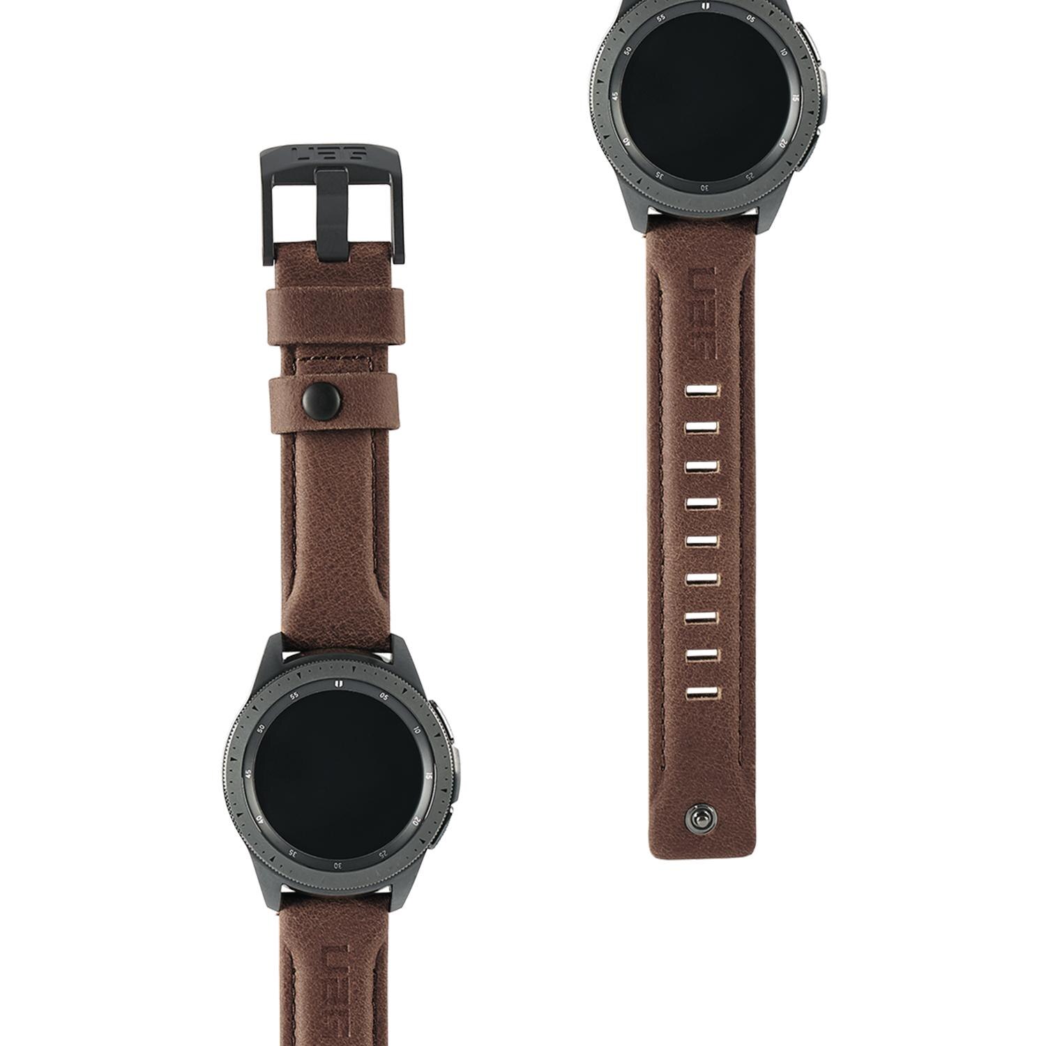 Leather Watch Strap Samsung Galaxy Watch Active 42mm Brown