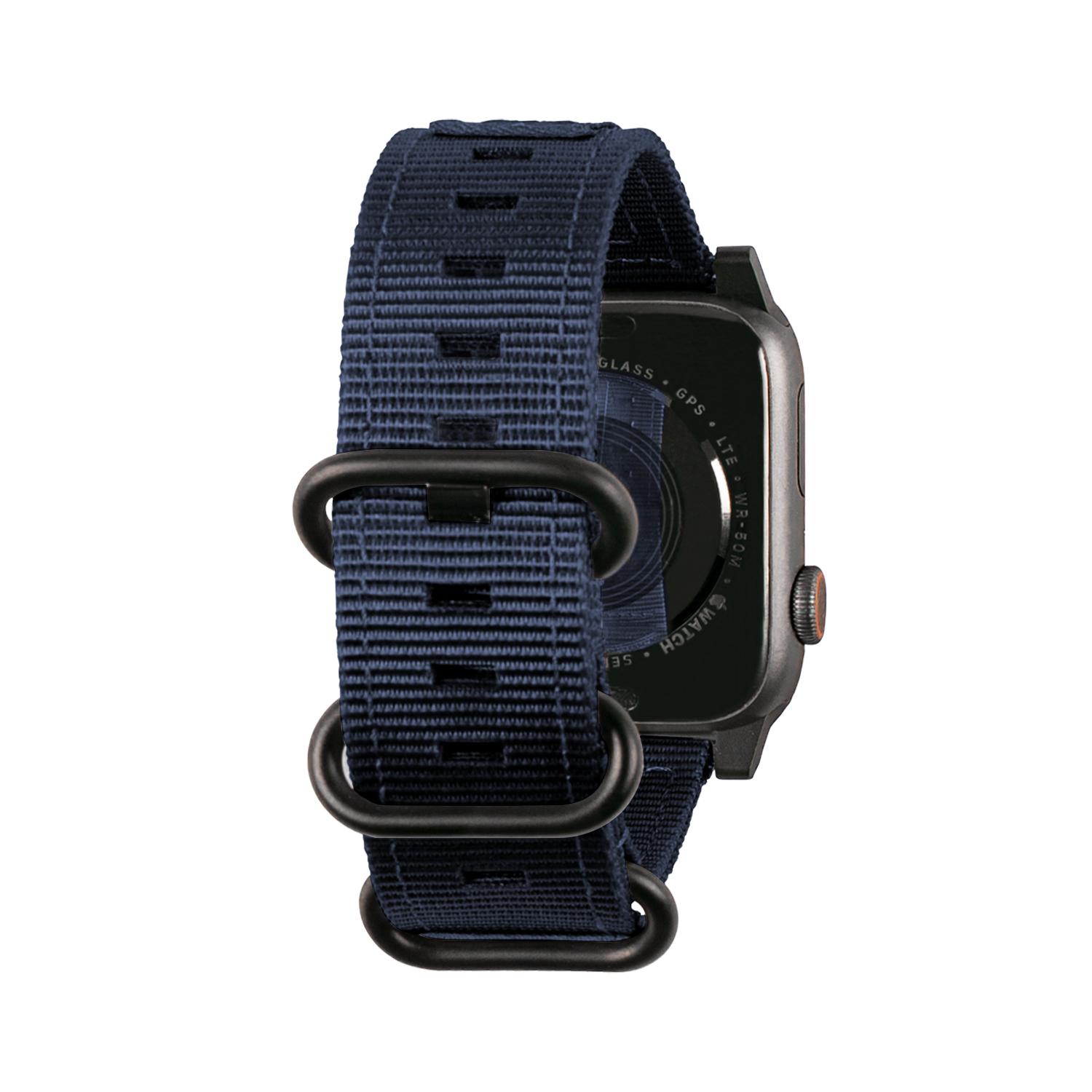 Nato Eco Strap Apple Watch 45mm Series 8 Blau