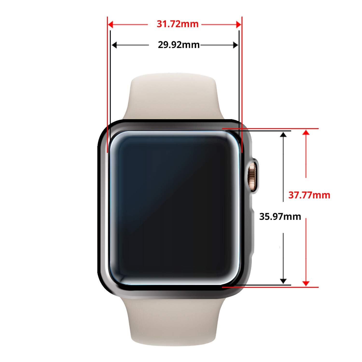 Dome Glass Screen Protector (2 Stück) Apple Watch 44 mm