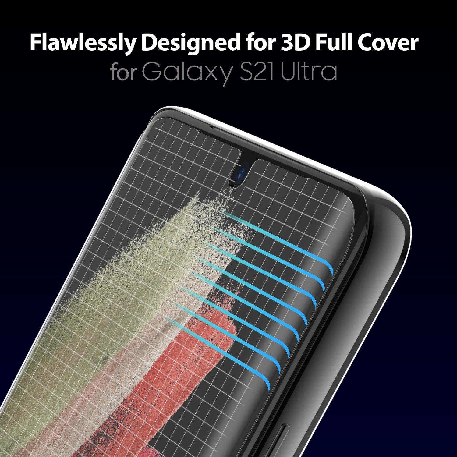 E-Jig Dome Glass Screen Protector (2 Stück) Samsung Galaxy S21 Ultra