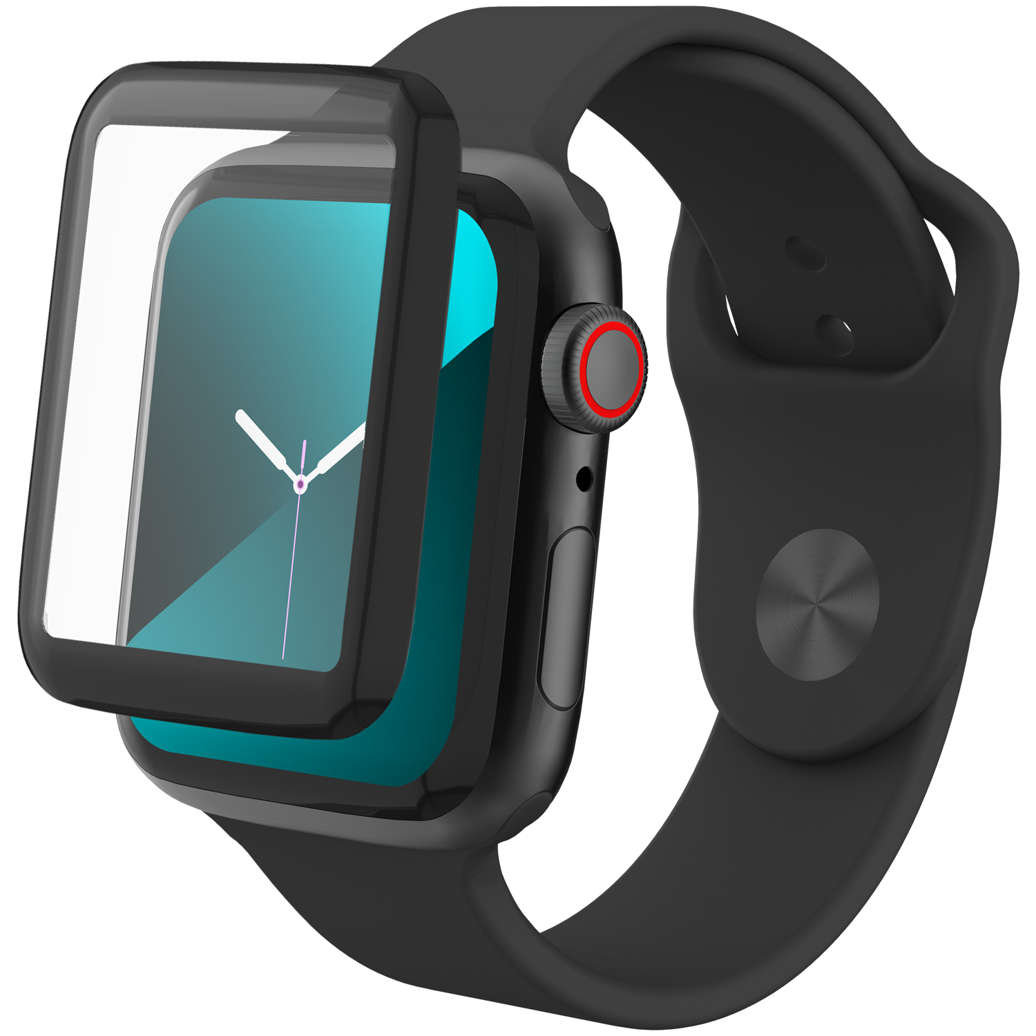 InvisibleShield GlassFusion Apple Watch 44 mm Schwarz