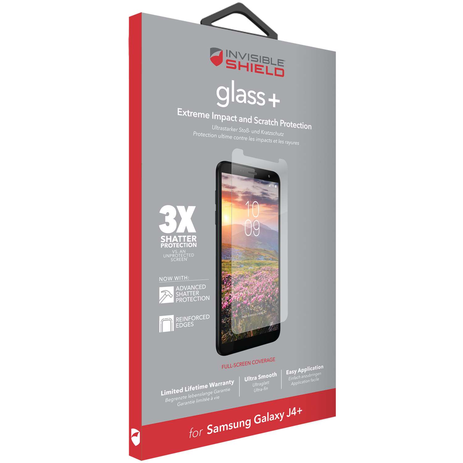InvisibleShield Glass Plus Samsung Galaxy J4 Plus 2018